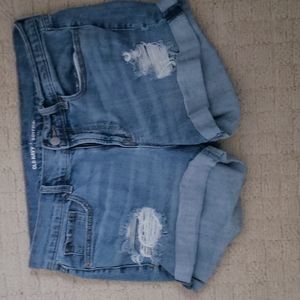 Denim shorts